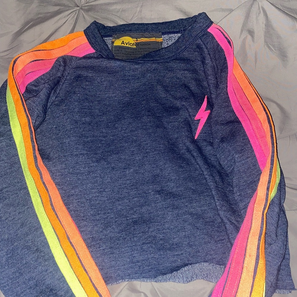 Aviator Nation Classic Cropped Crew sweatshirt